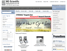 Tablet Screenshot of mgscientific.com